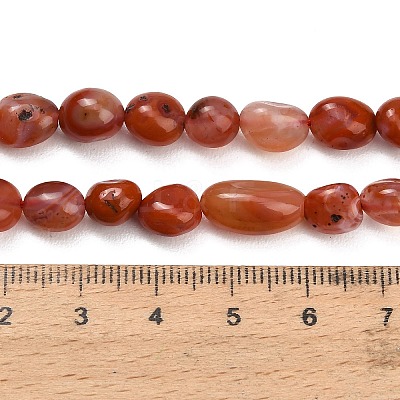 Natural Red Agate(Dyed & Heated) Beads Strands G-C287-A01-02-1