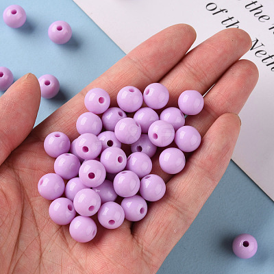 Opaque Acrylic Beads MACR-S370-C10mm-A03-1