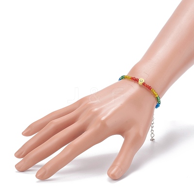 Glass Seed Beaded Bracelets BJEW-JB06122-1