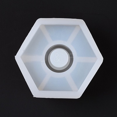 Hexagon Candlestick Food Grade Silicone Molds DIY-D071-04-1