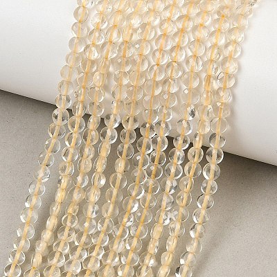 Natural Lemon Quartz(Heated) Beads Strands GG-NH0007-E01-02-1