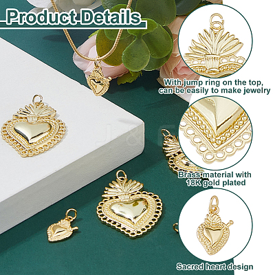 Rack Plating Brass Pendants KK-HS0001-78-1