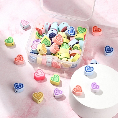 65~70Pcs Handmade Polymer Clay Beads CLAY-YW0001-47-1