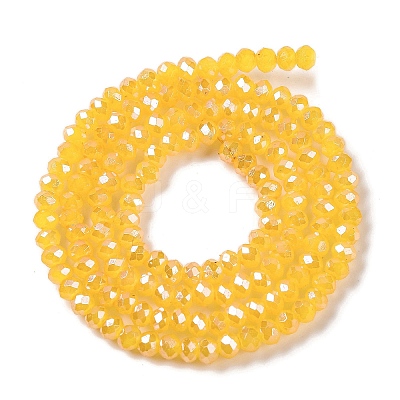 Baking Electroplate Glass Beads Strands LS-DGLA-A039-J4mm-B13-1