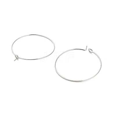 Brass Hoop Earring Findings KK-R112-038D-1