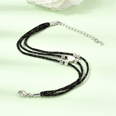 Polyester Multi-Strand Bracelets FB-CBA983F-02P-05-1