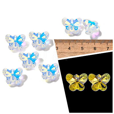 100Pcs Glass Charms GLAA-SP0001-66-1