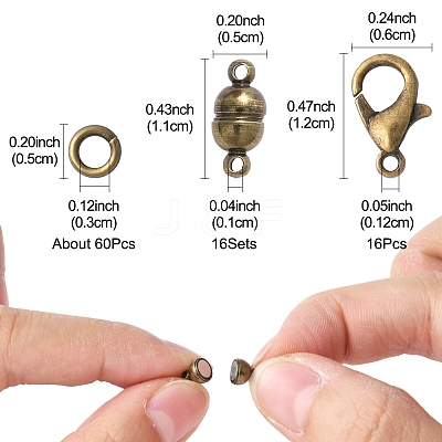 DIY Jewelry Making Findings Kits DIY-FS0008-51AB-1
