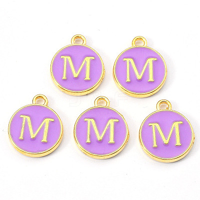Golden Plated Alloy Enamel Charms LS-ENAM-S118-10M-1