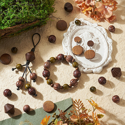 Wood European Beads WOOD-TA0003-09A-1