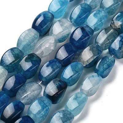 Natural Dragon Veins Agate Beads Strands G-G172-01U-1