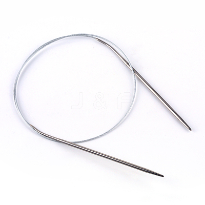 Steel Wire Stainless Steel Circular Knitting Needles and Random Color Plastic Tapestry Needles TOOL-R042-650x3.5mm-1