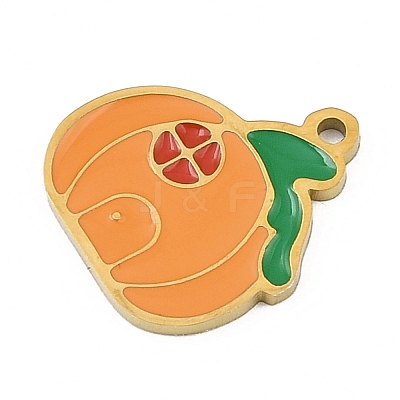 Halloween 304 Stainless Steel Enamel Pendants LS-FIND-I068-01G-07-1