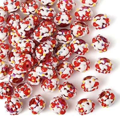 Opaque Acrylic Beads SACR-YW0002-78A-01-1