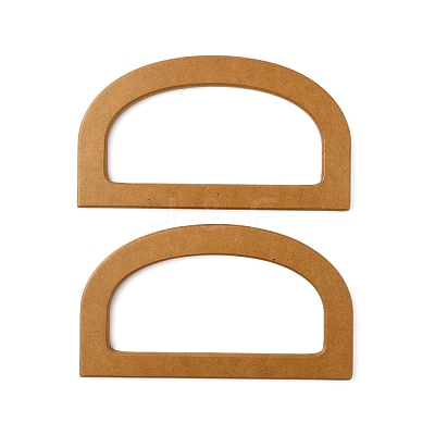 Wooden D-Shaped Bag Handles FIND-WH0005-23B-1