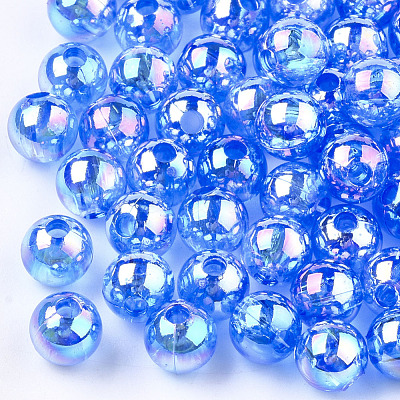 Transparent Plastic Beads OACR-S026-8mm-02-1
