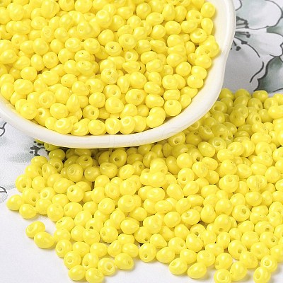 6/0 Opaque Baking Paint Glass Seed Beads X1-SEED-M012-02A-24-1