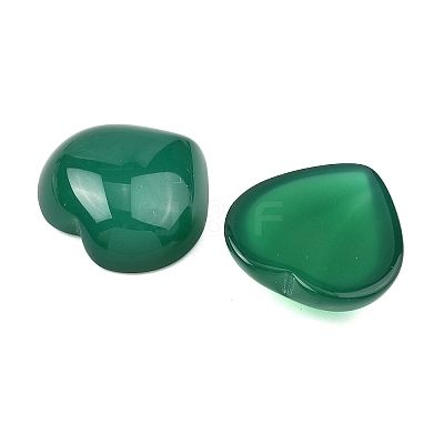 Natural Green Onyx Agate Cabochons G-G350-05-1