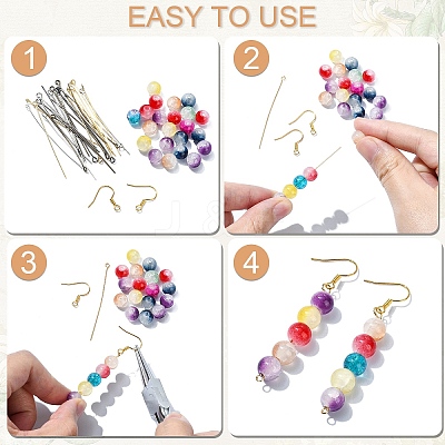 60Pcs 6 Styles Brass Eye Pin FIND-YW0009-96-1