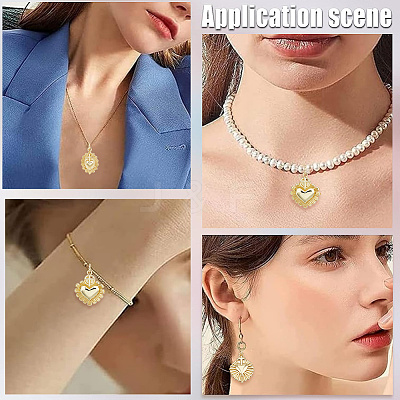 12Pcs 3 Styles Brass Pendants KK-BBC0017-81-1