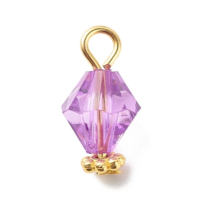 Transparent Acrylic Pendants PALLOY-JF01834-04-1