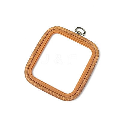 Square ABS Plastic Cross Stitch Embroidery Hoops PW-WG80845-02-1
