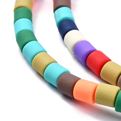 Polymer Clay Bead Strands X-CLAY-T001-C28-1