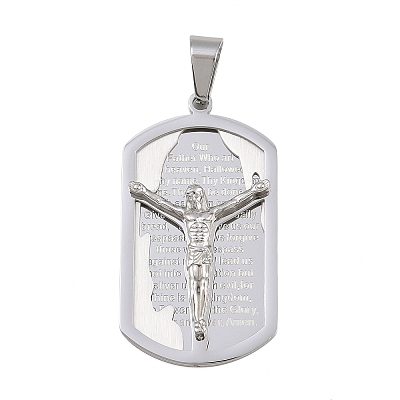 Jesus Theme 304 Stainless Steel Pendants STAS-D387-01B-P-1