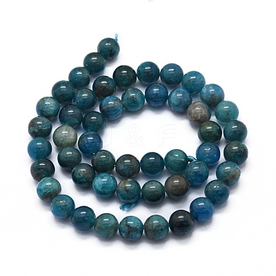 Natural Apatite Beads Strands X-G-F591-01-1