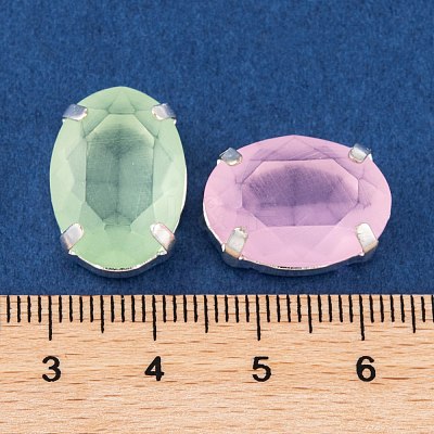 Oval Sew on Rhinestone GLAA-K069-06B-S-1