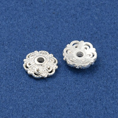 925 Sterling Silver Bead Caps X-STER-C007-04B-S-1