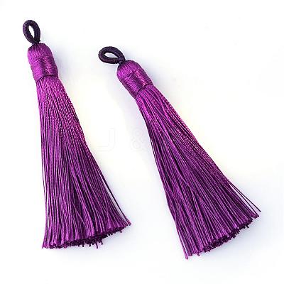 Polyester Tassel Big Pendants Decoration AJEW-S059-04-1