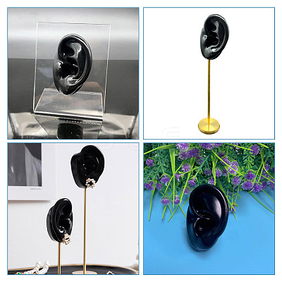 2Pcs 2 Style Soft Silicone Ear Displays Mould ODIS-AR0001-04B-1