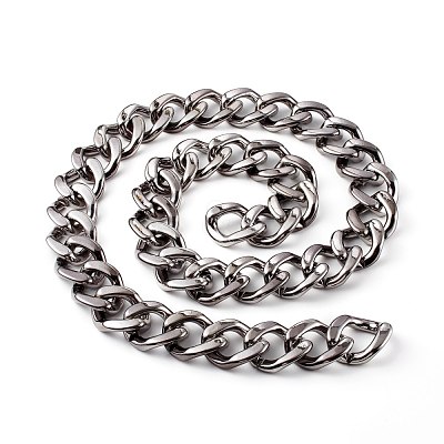 UV Plating ABS Plastic Curb Chains AJEW-JB00965-04-1