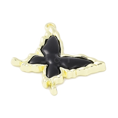 Rack Plating Alloy Enamel Pendants PALLOY-F018-12G-01-1