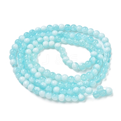 Crackle Glass Beads Strands GLAA-U001-6mm-08-1