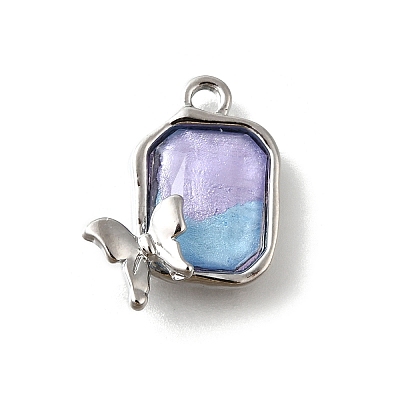 Alloy Acrylic Pendants PALLOY-R157-02P-03-1