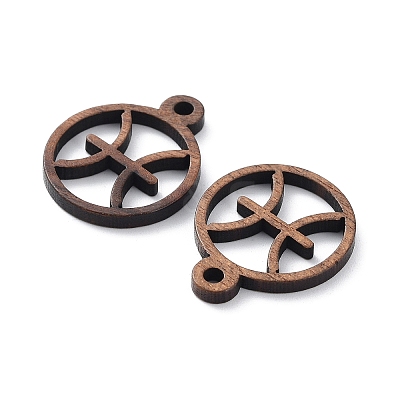 Walnut Wood Laser Cut Pendants WOOD-Q051-07I-1