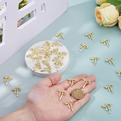 30Pcs Rack Plating Alloy Pendants FIND-FH0012-08G-1