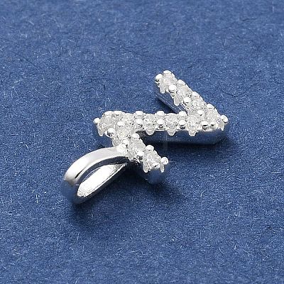 925 Sterling Silver with Cubic Zirconia Charms STER-Q004-01Z-S-1