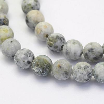 Natural Crazy Agate Beads Strands G-G707-8mm-B12-1