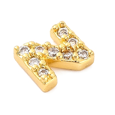 Rack Plating Brass Micro Pave Cubic Zirconia Cabochons KK-F874-04G-Z-1