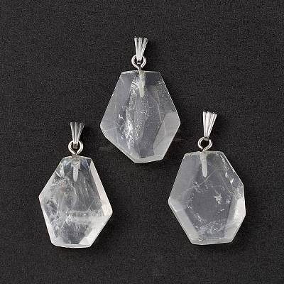 Natural Quartz Crystal Pendants G-F739-03P-04-1