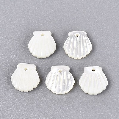 Natural Trochus Shell Carved Pendants SHEL-Q028-06-1