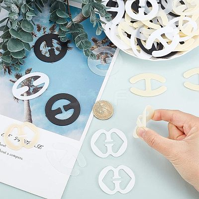 96Pcs 16 Style Plastic Bra Strap Clips AJEW-FG0002-09-1