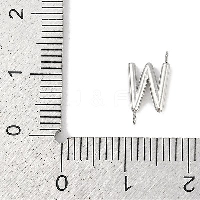 304 Stainless Steel Letter Connector Charms LS-STAS-M108-01P-23-1