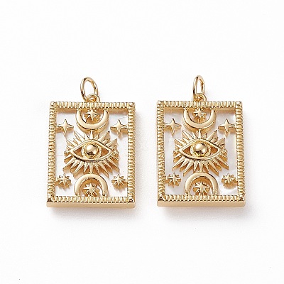 Natural Shell Pendants X-KK-C100-01G-1