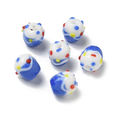 Handmade Lampwork Bumpy Beads LAMP-M022-01D-1