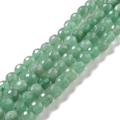 Natural Green Aventurine Beads Strands G-E571-40-1