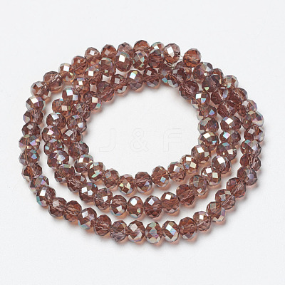 Electroplate Glass Beads Strands EGLA-A034-T6mm-J15-1